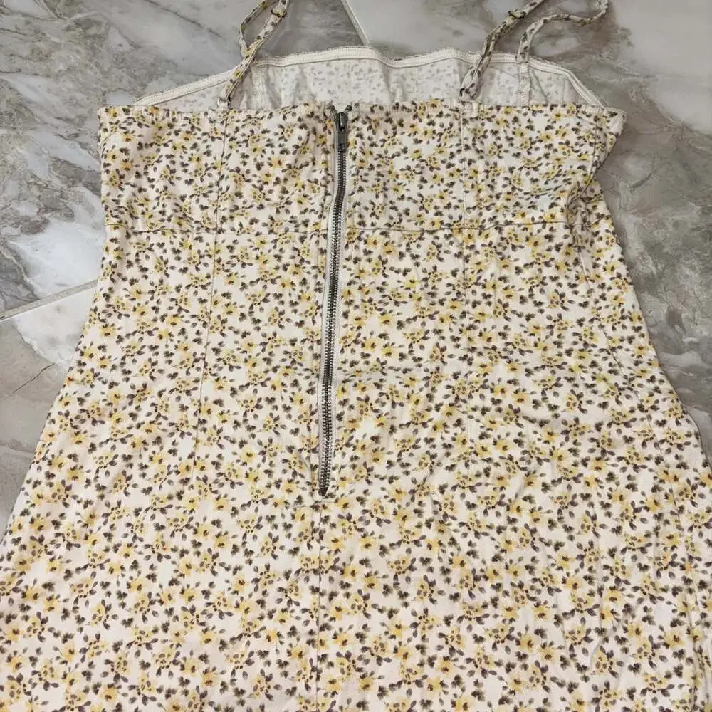 Wild Fable Yellow White Floral Mini Shift Dress A-Line - Picture 6 of 6